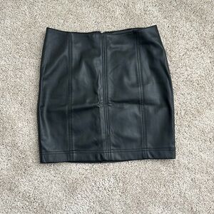 Free People Faux Leather Mini Skirt